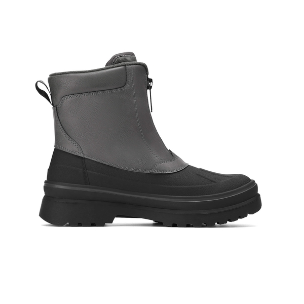 Men's Zip Up Snow Boots - GREY - 2